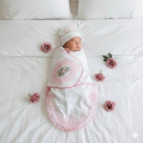 Blushing Blossoms Swaddle Set