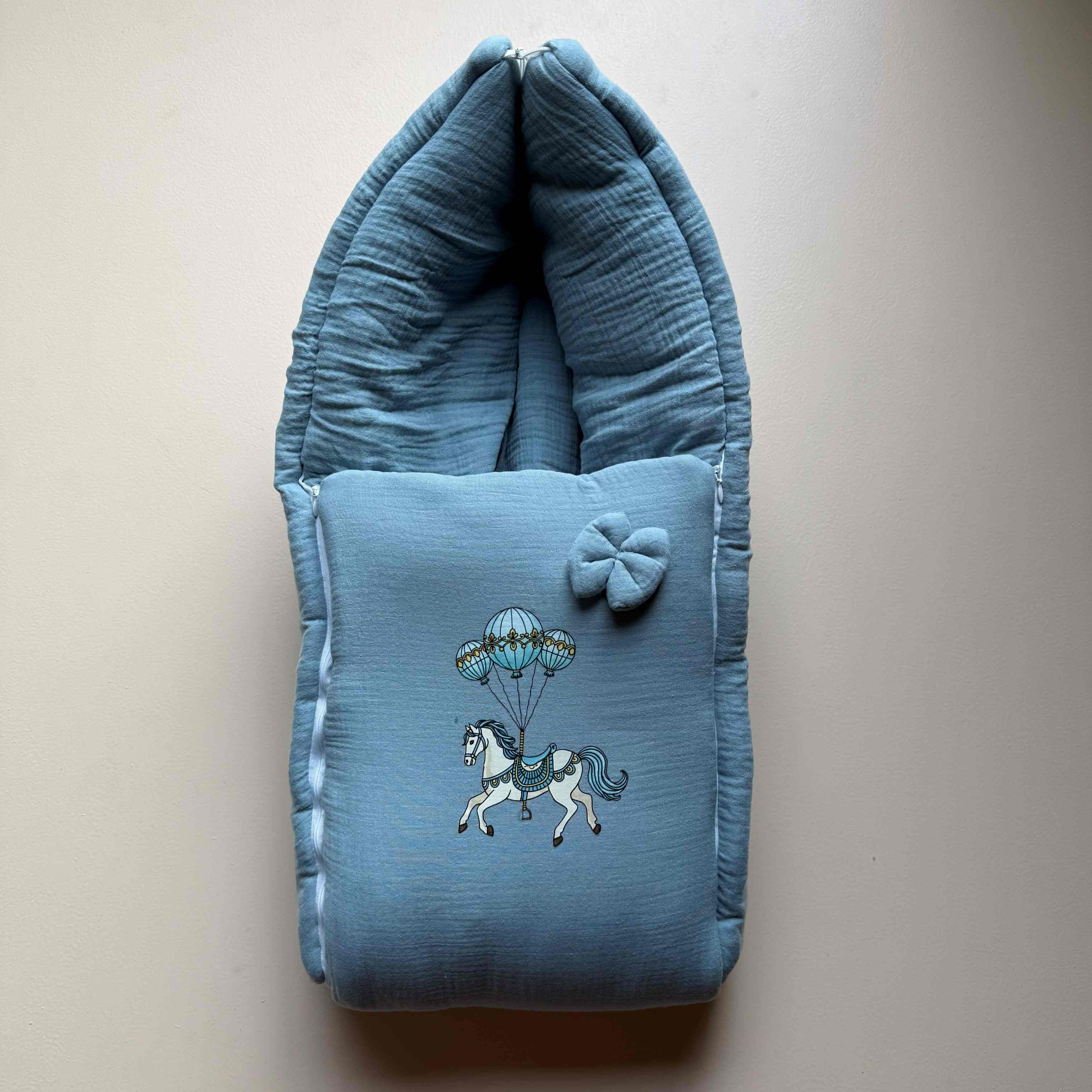 Sky Carousel Muslin Sleeping Bag