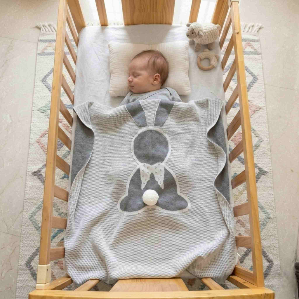 Cuddly Bunny Cotton Baby Blanket