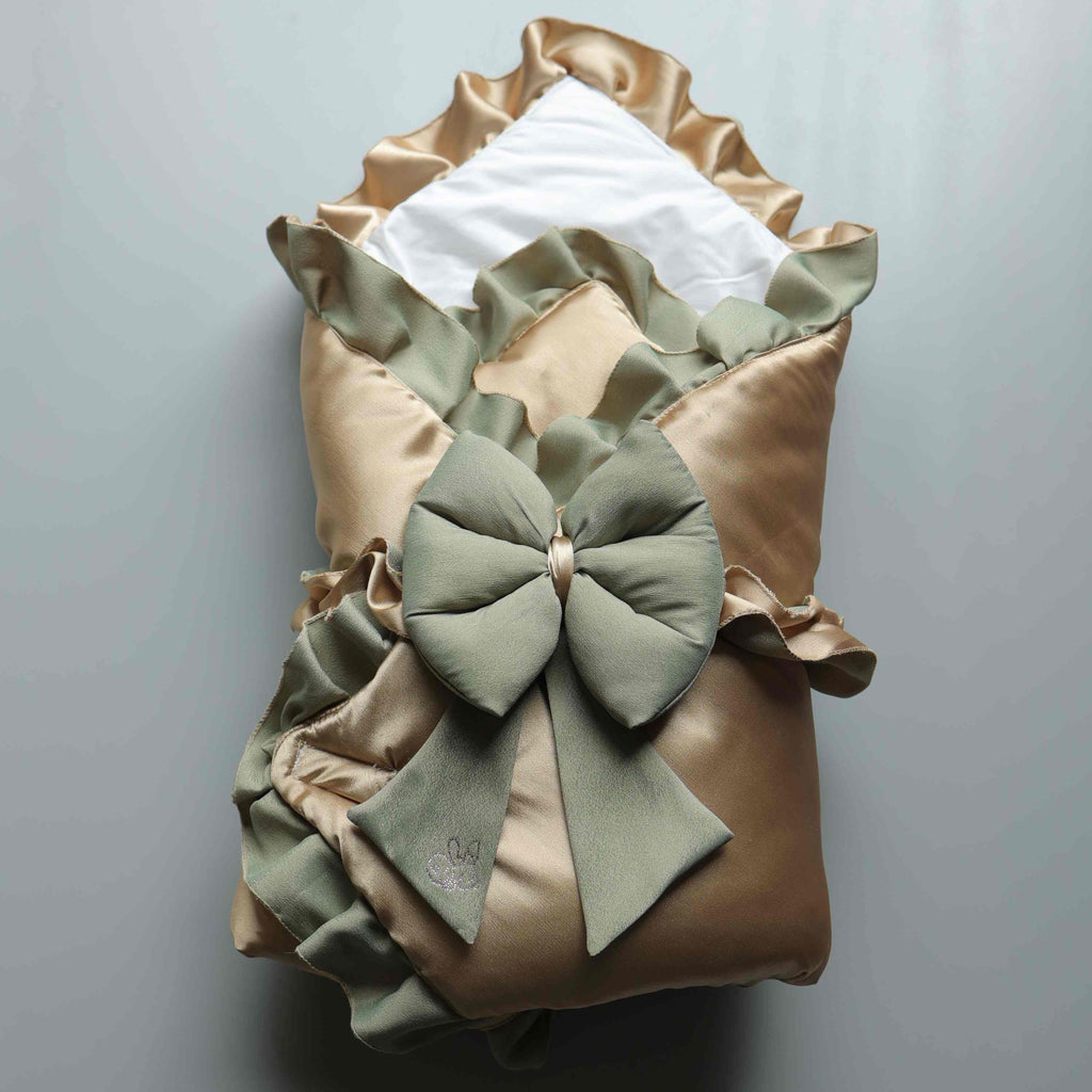 Olive Gold Luxe Drape Set