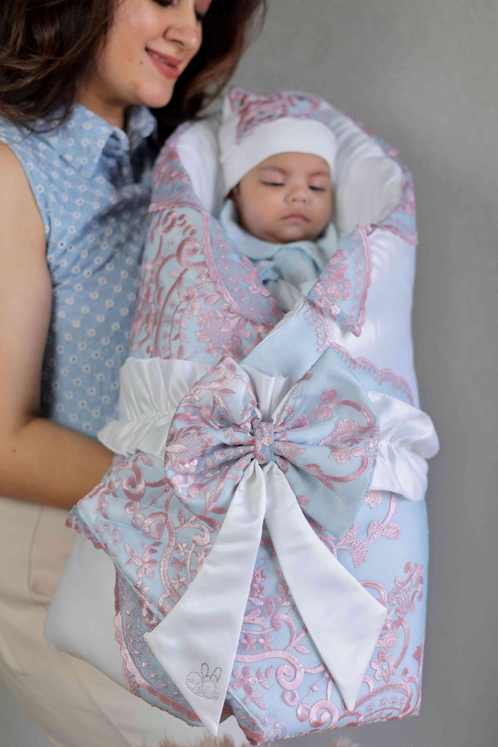 Sky and Rose Wrap
