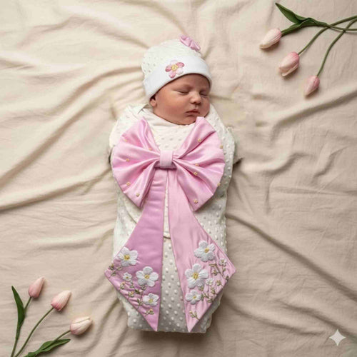 Blush Blossom Swaddle Set