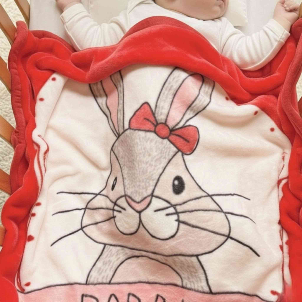 Baby Aroosa Bunny Snuggle Blanket