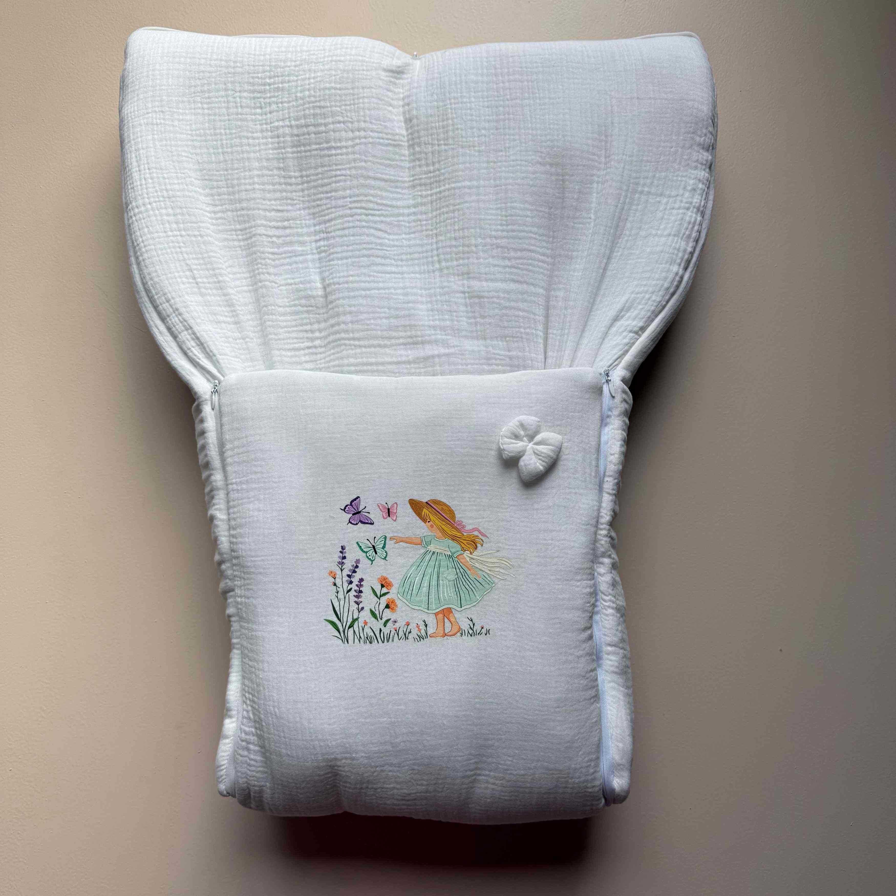 Butterfly Meadow Muslin Sleeping Bag