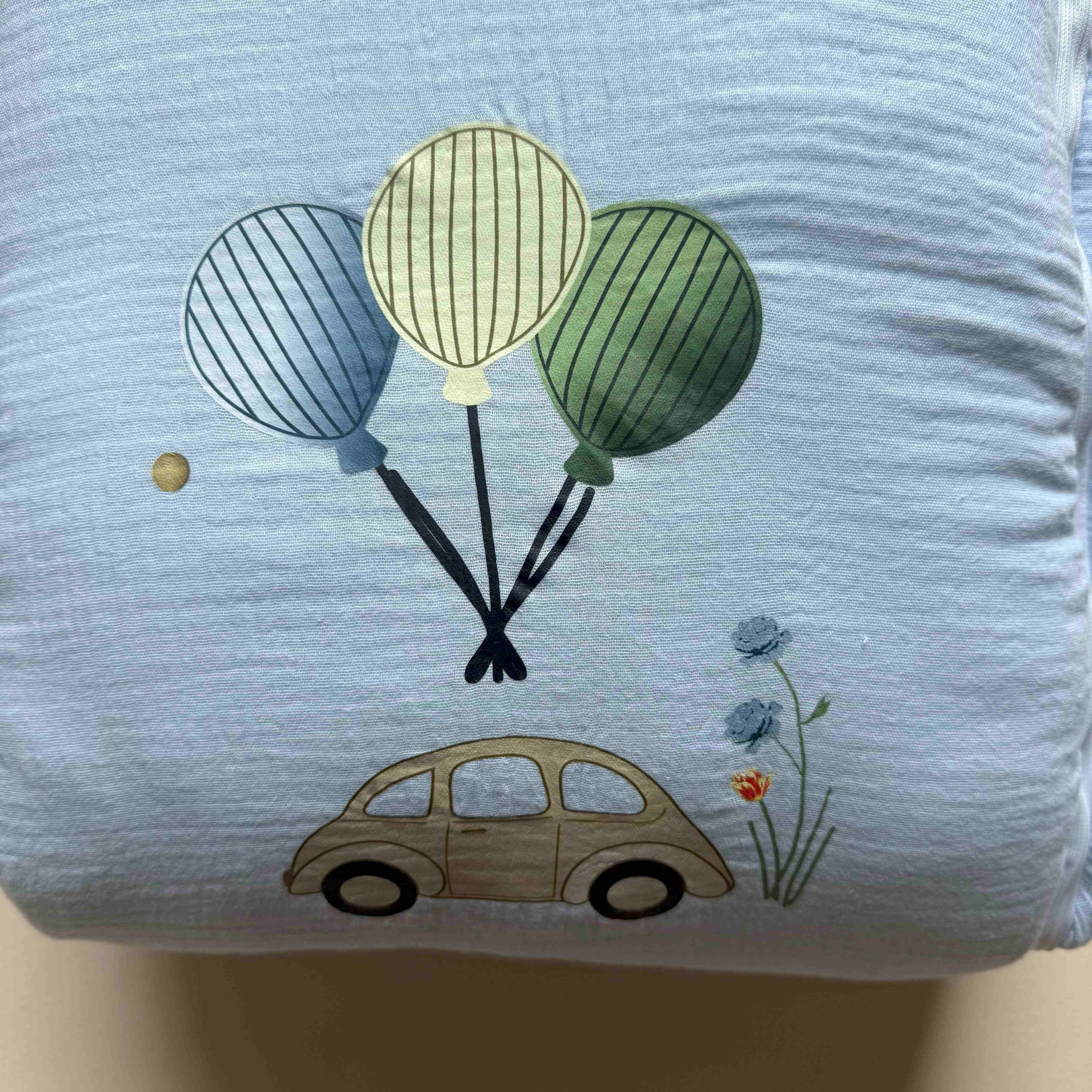 Balloon Ride Muslin Sleeping Bag.