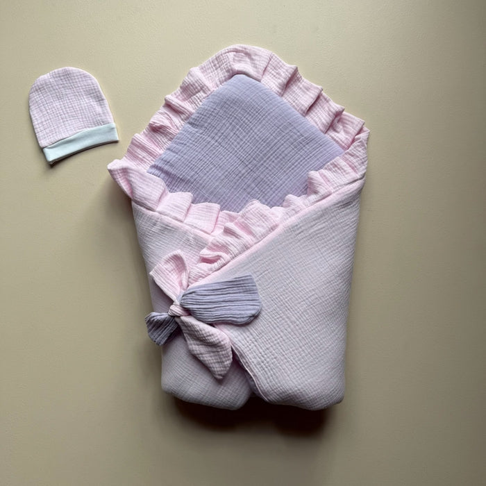 Rosé Rêverie Reversible Baby Drape Set