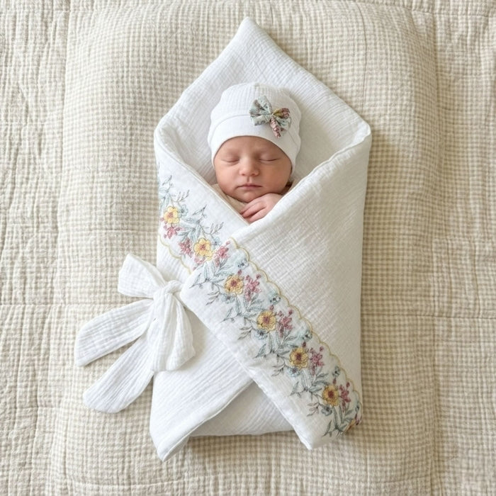Fleur de Rêve Muslin Wrap Set
