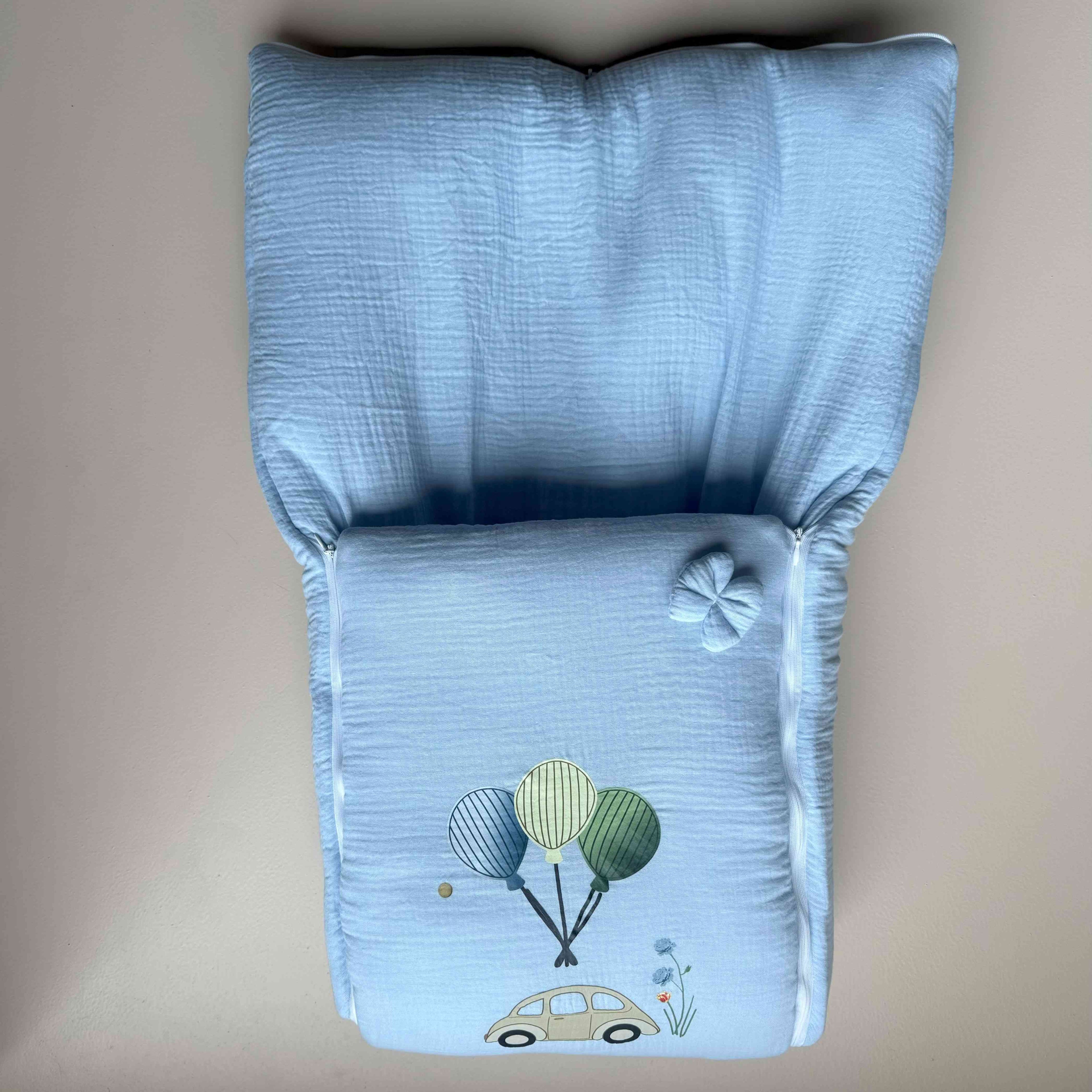 Balloon Ride Muslin Sleeping Bag.