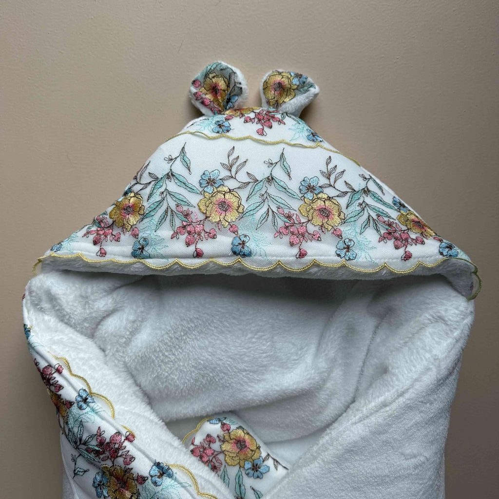 Ivory Bunny Bloom Luxe Wrap