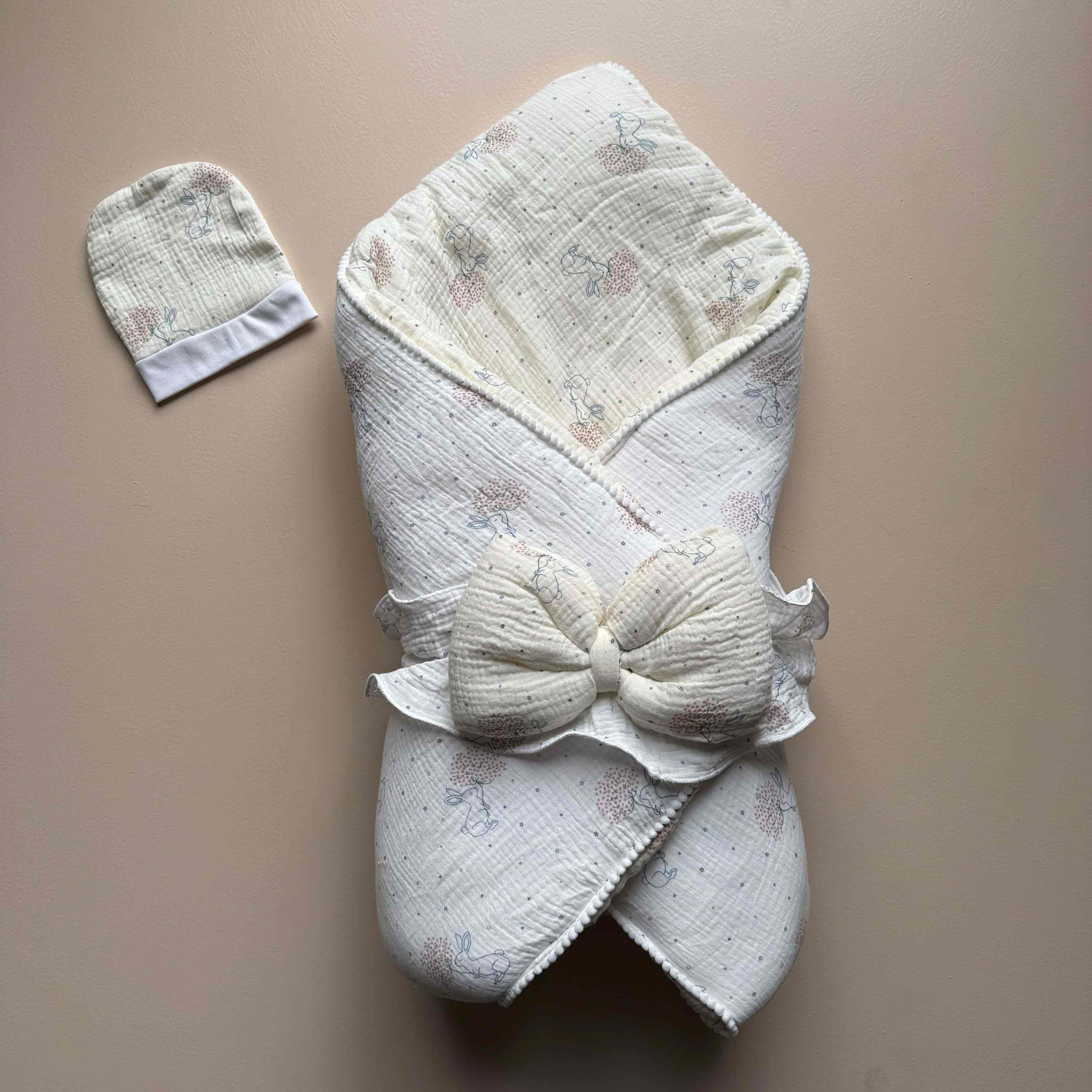 Ivory Whisper Muslin Drape Set