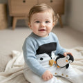 Penguin Snuggle Knit Romper