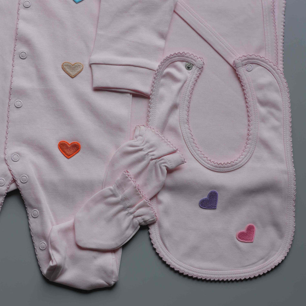 FlutterHeart Romper Set