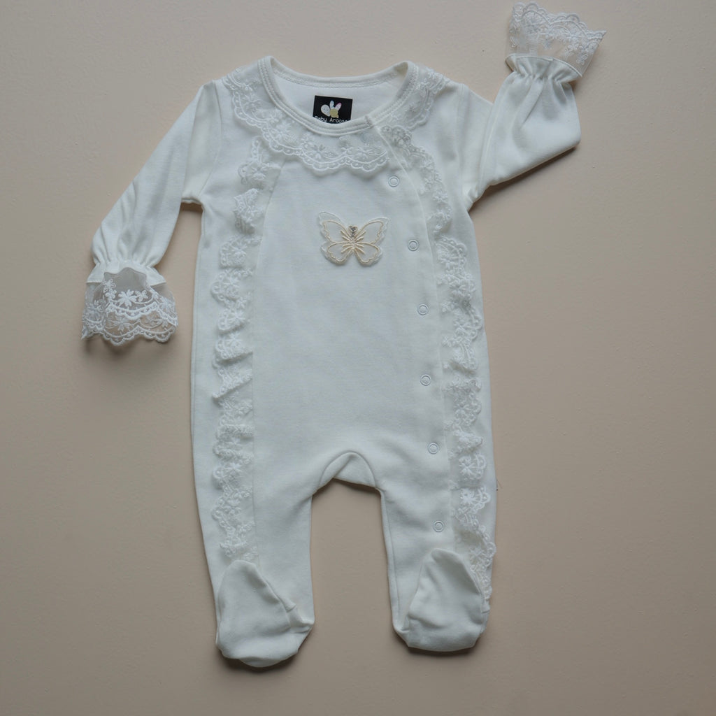 Angel Butterfly Lace Romper