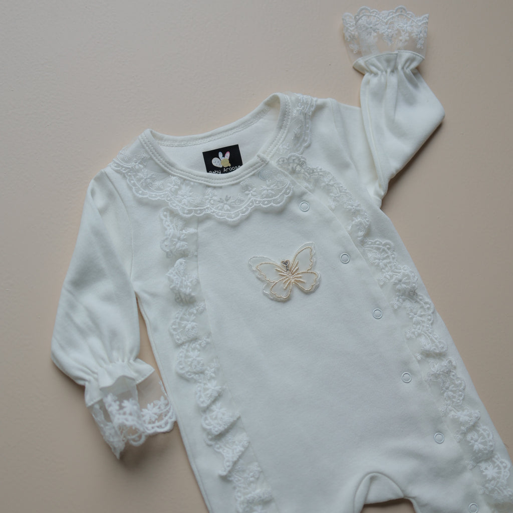Angel Butterfly Lace Romper