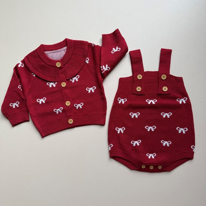Rouge Bow Heirloom Knit Co-Ord Set