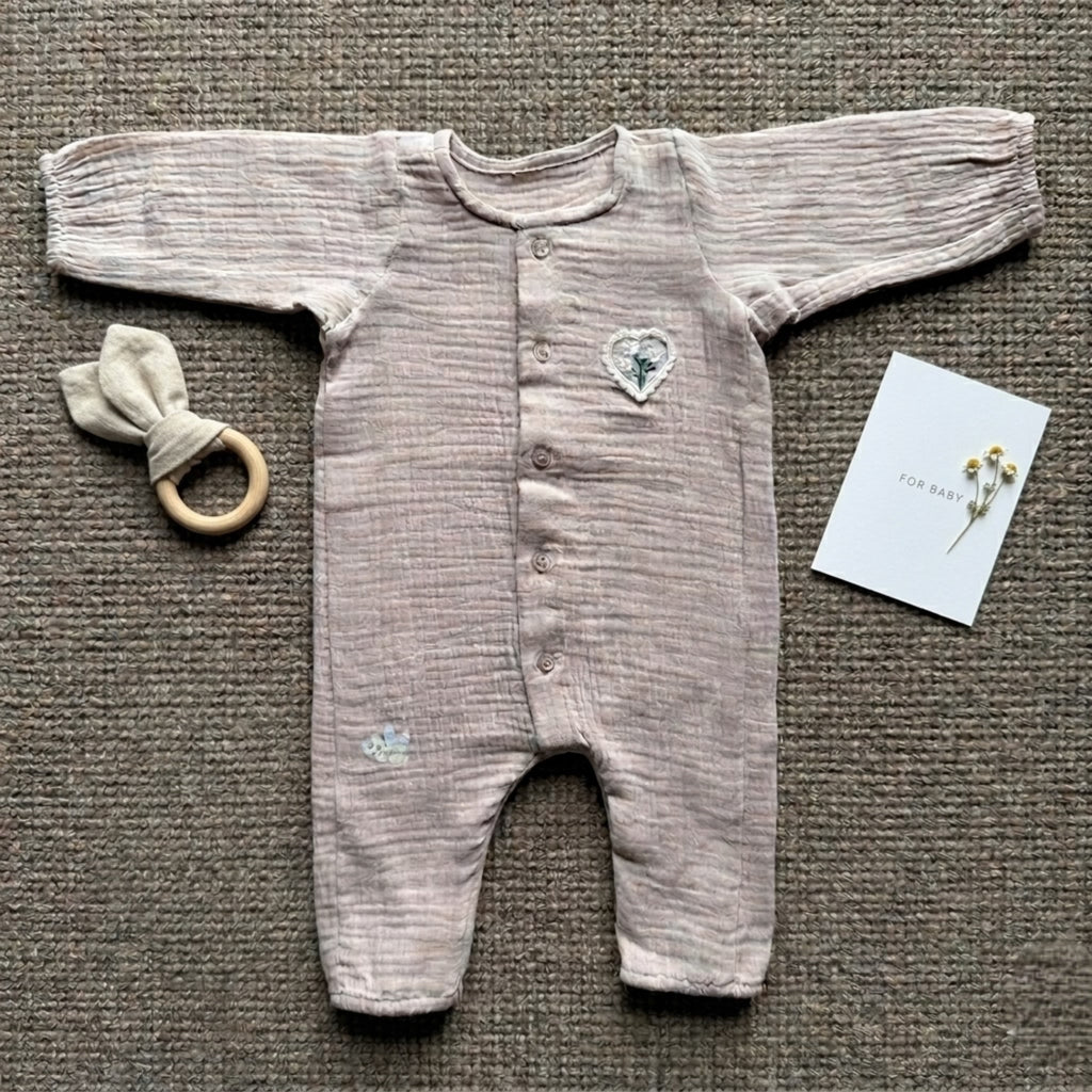 Baby Aroosa Fleur-Heart  Romper