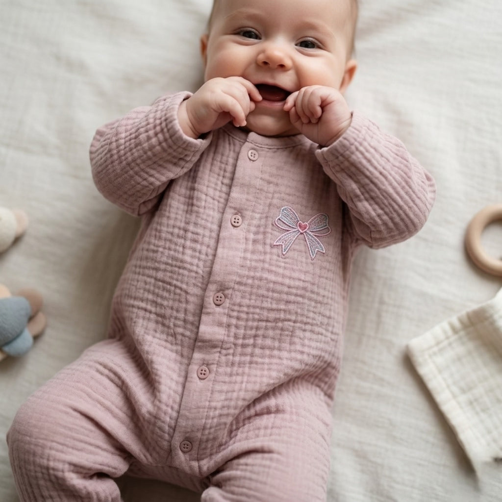 Baby Aroosa Petit-Bow Romper