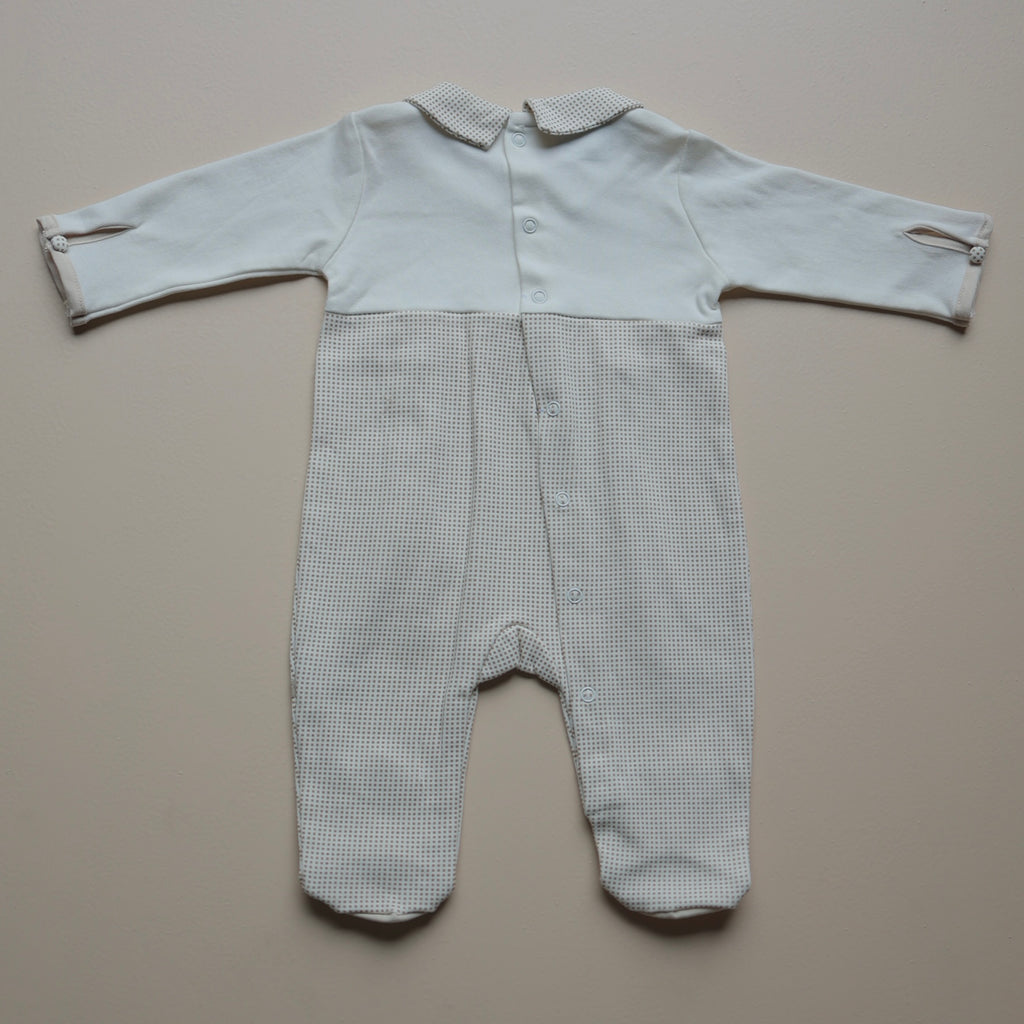 Beige Bunny Love Baby Romper