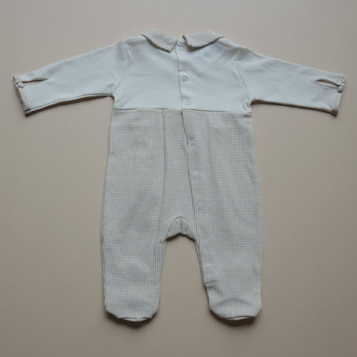 Beige Bunny Love Baby Romper