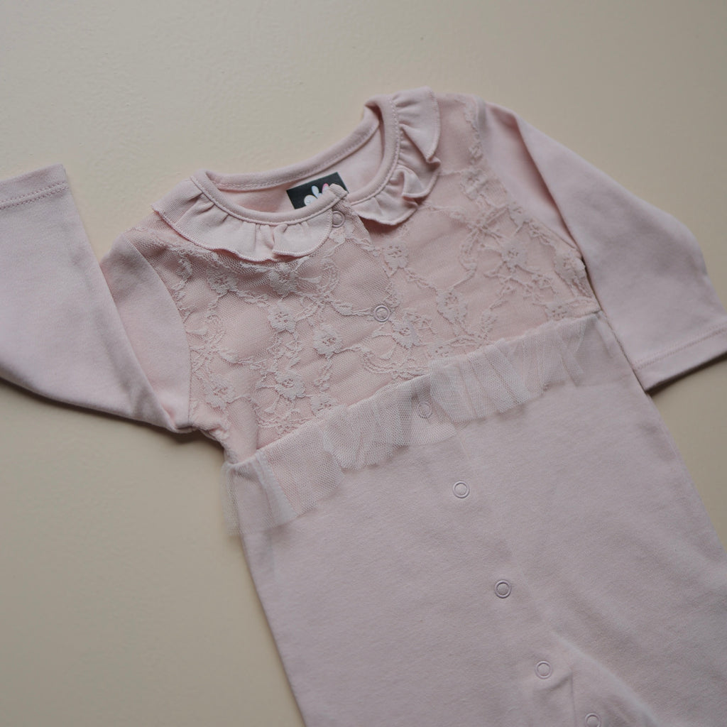 Blossom Lace Baby Romper