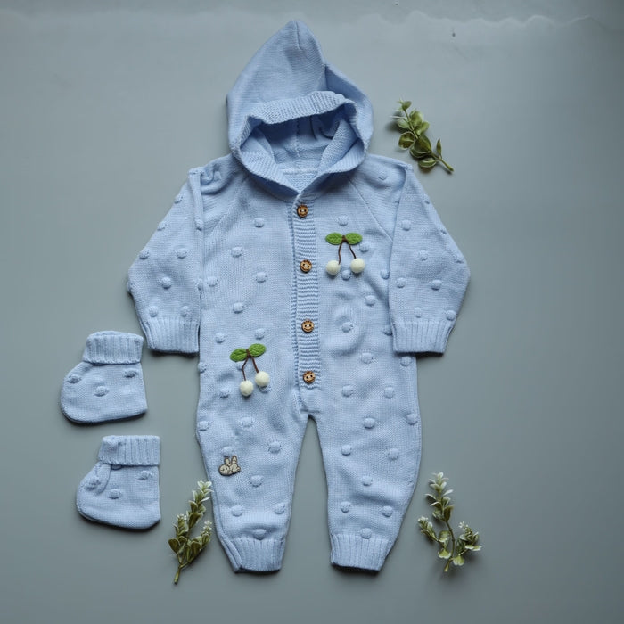 BlueBerry Cherry Knitted Winter Jumpsuit