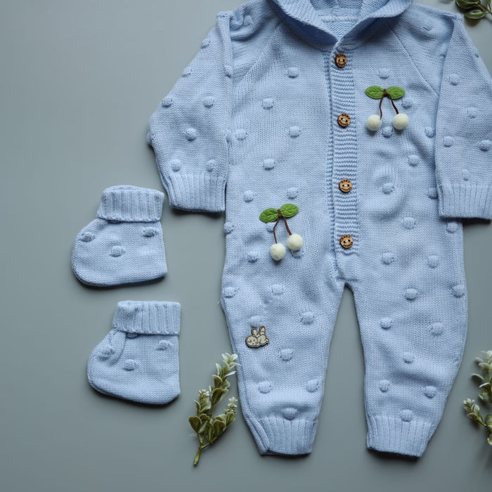 BlueBerry Cherry Knitted Winter Jumpsuit