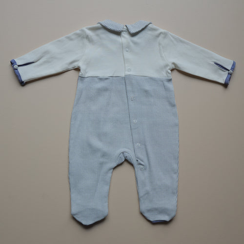 Blue Bunny Love Baby Romper