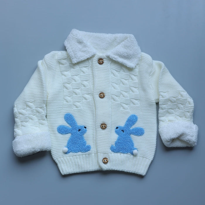 Blue Bunny Woolen Baby Set