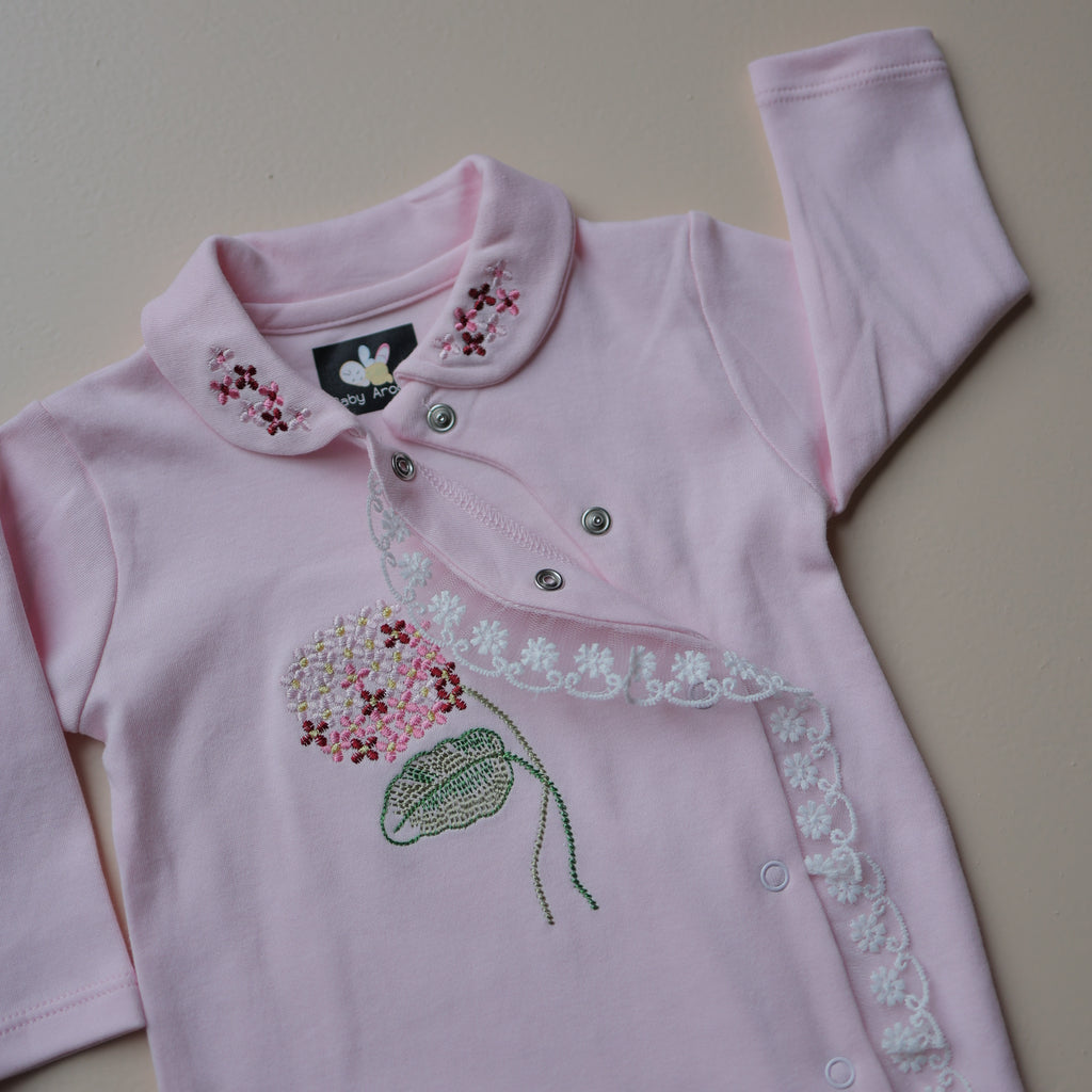 Blush Garden Baby Romper