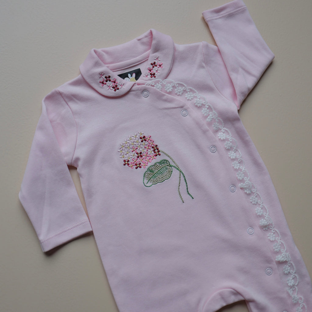 Blush Garden Baby Romper
