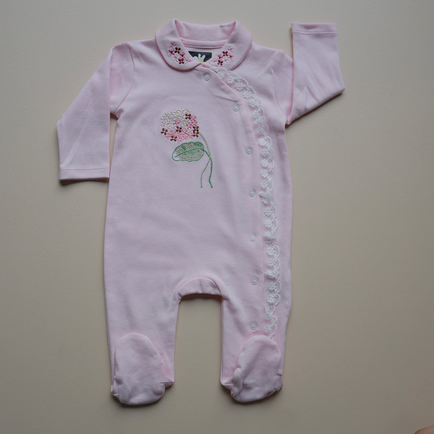 Blush Garden Baby Romper
