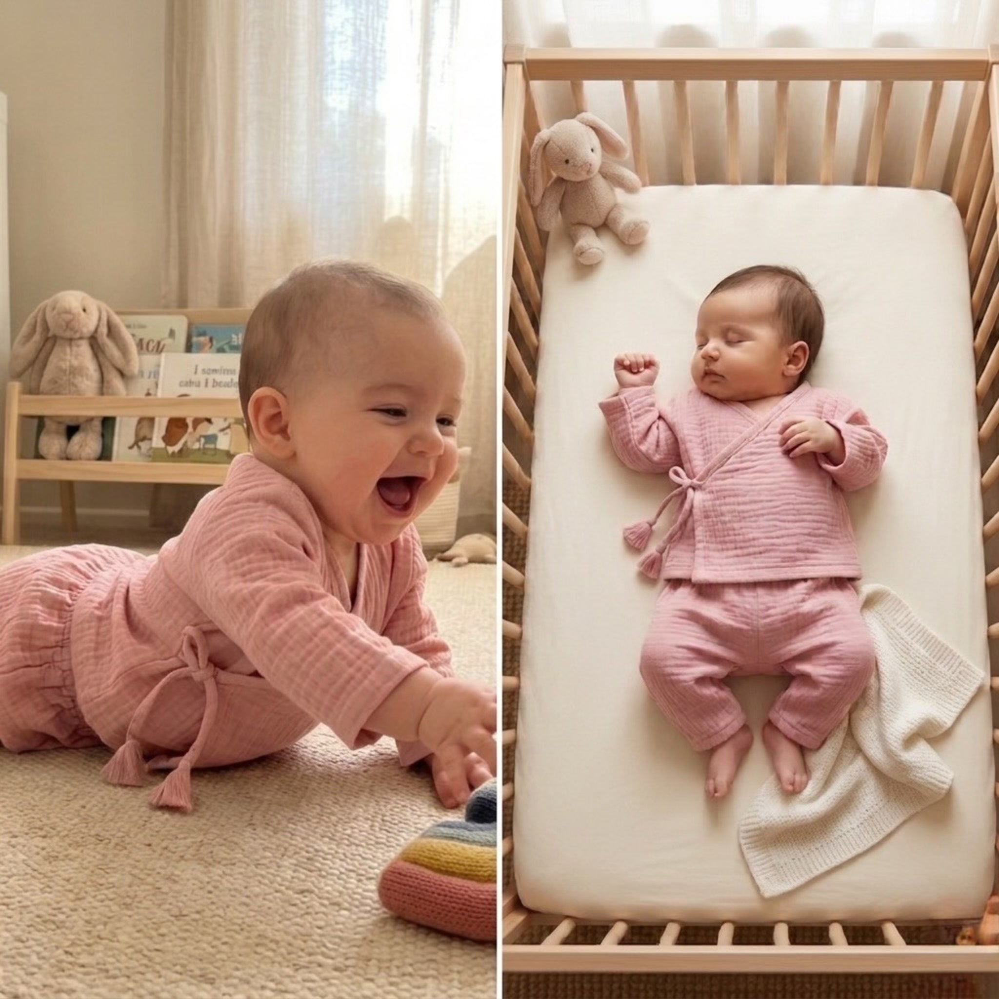 Blush Petal Muslin Set