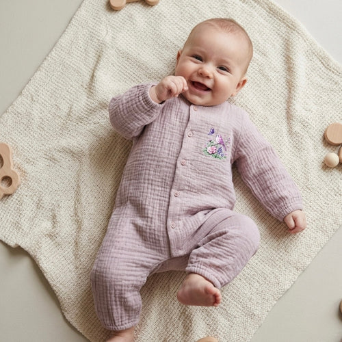 Blush Songbird Muslin Romper