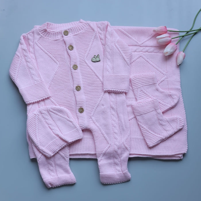 Blush Whispers Knitted Winter Set