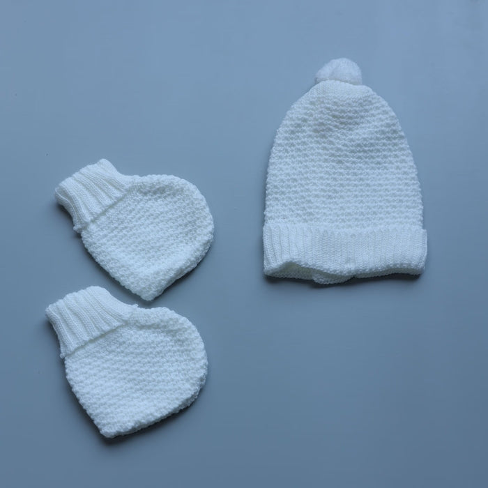 Bow Charm Knitted Baby Winter Set