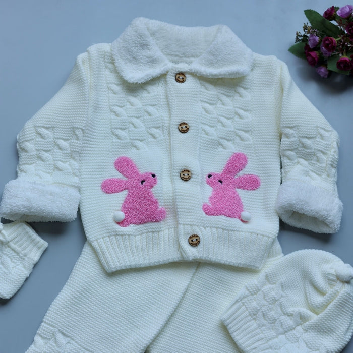 Bunny Blossom Woolen Baby Set