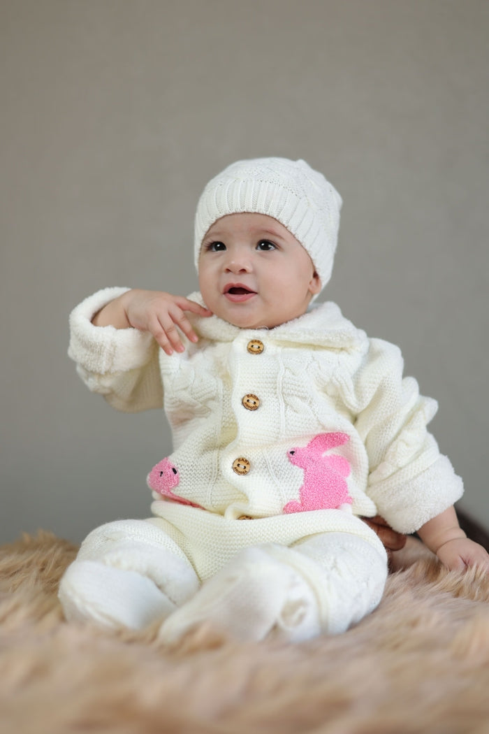 Bunny Blossom Woolen Baby Set