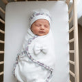 Ivory Lumière French Lace Swaddle Set