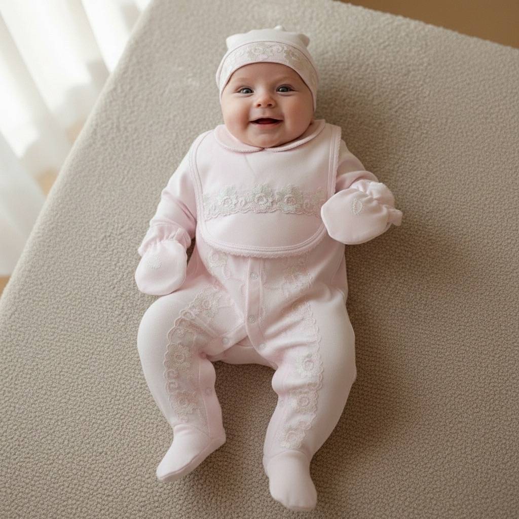 Lace Petal Dream Romper Set