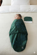 WINTER BLOOM VELOUR SWADDLE SET