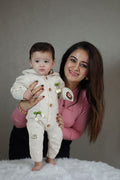 Caramel Cherry Knitted Winter Jumpsuit