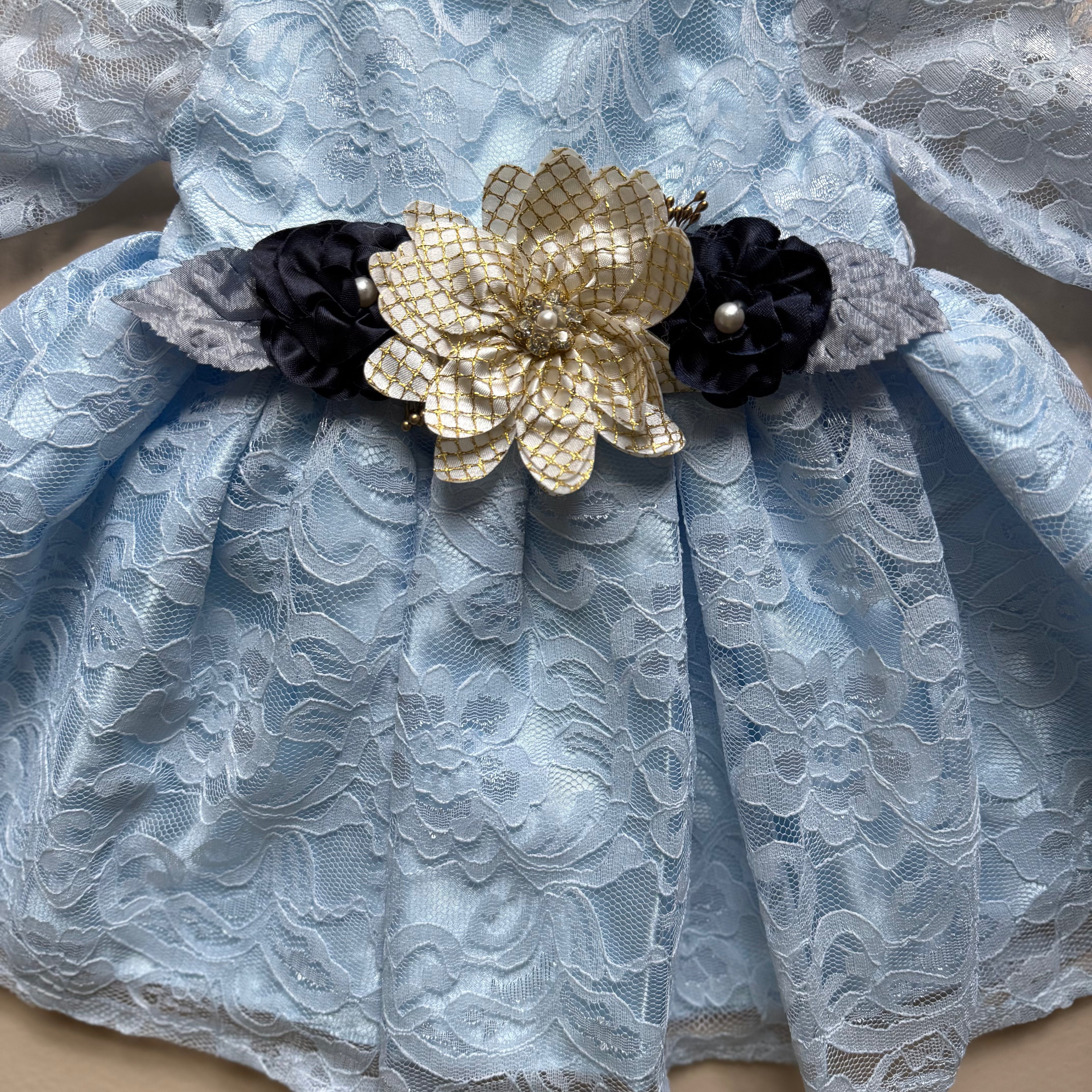 Celeste Bloom French Lace Frock Set