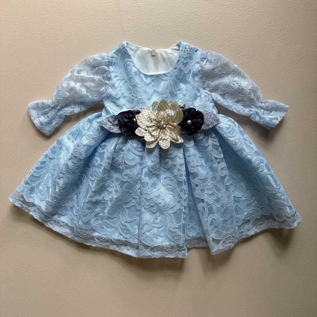 Celeste Bloom French Lace Frock Set
