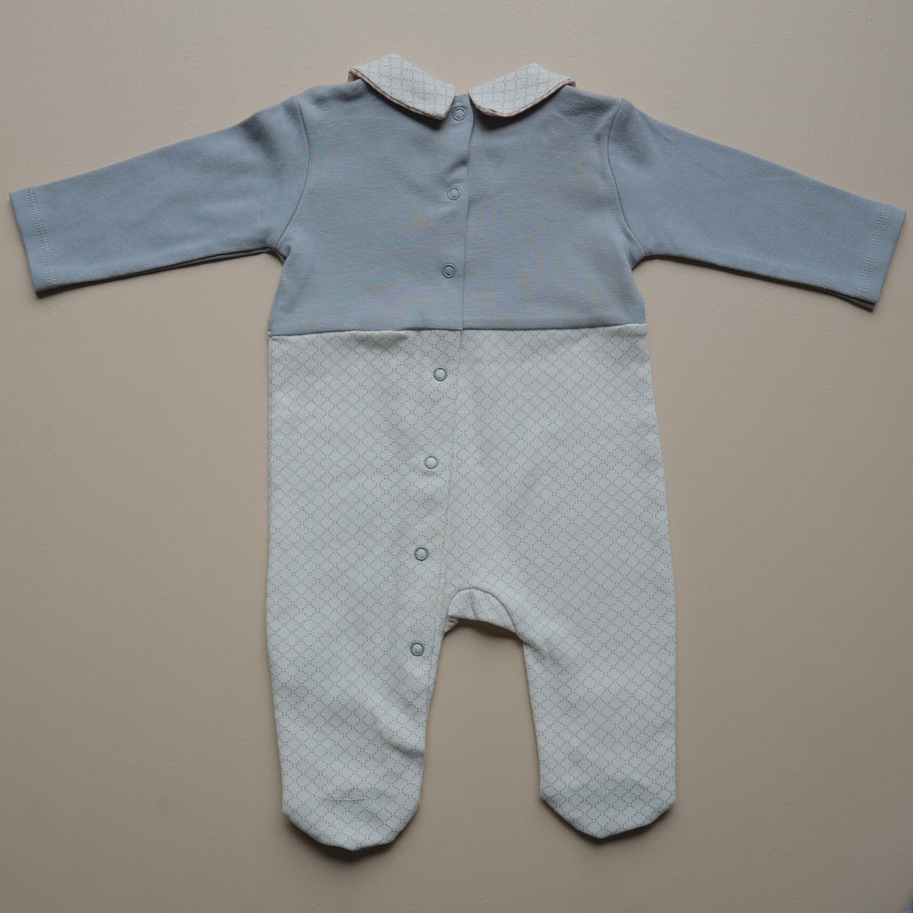 Classic Collar Charm Baby Romper
