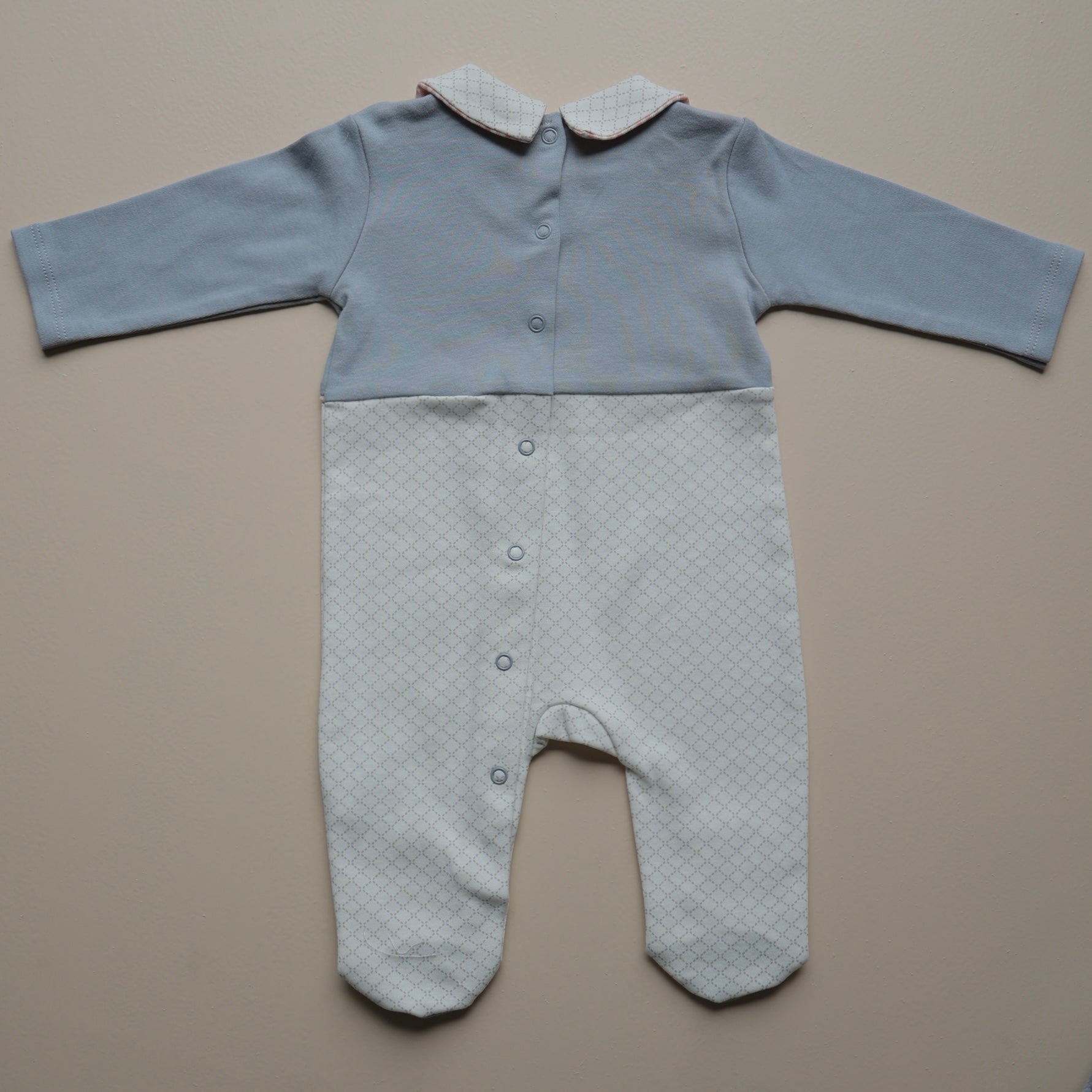 Classic Collar Charm Baby Romper