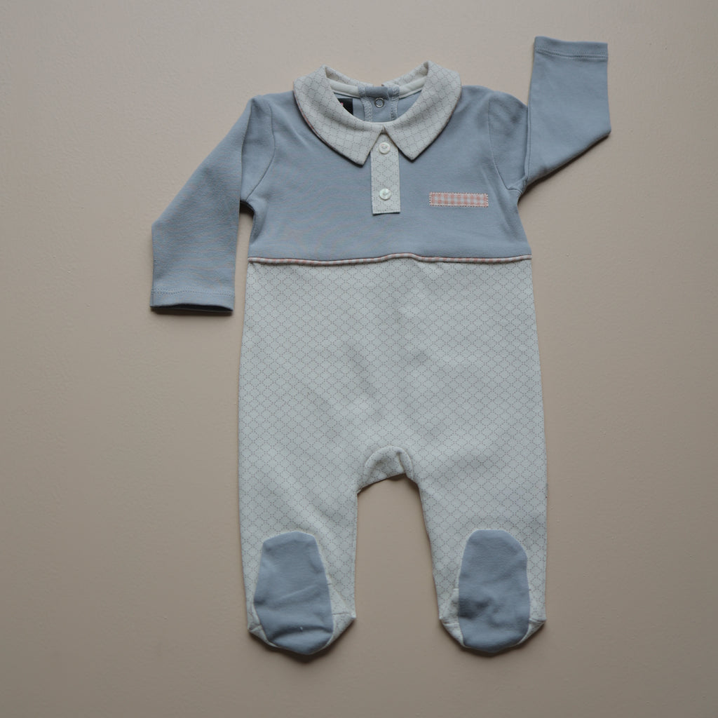 Classic Collar Charm Baby Romper