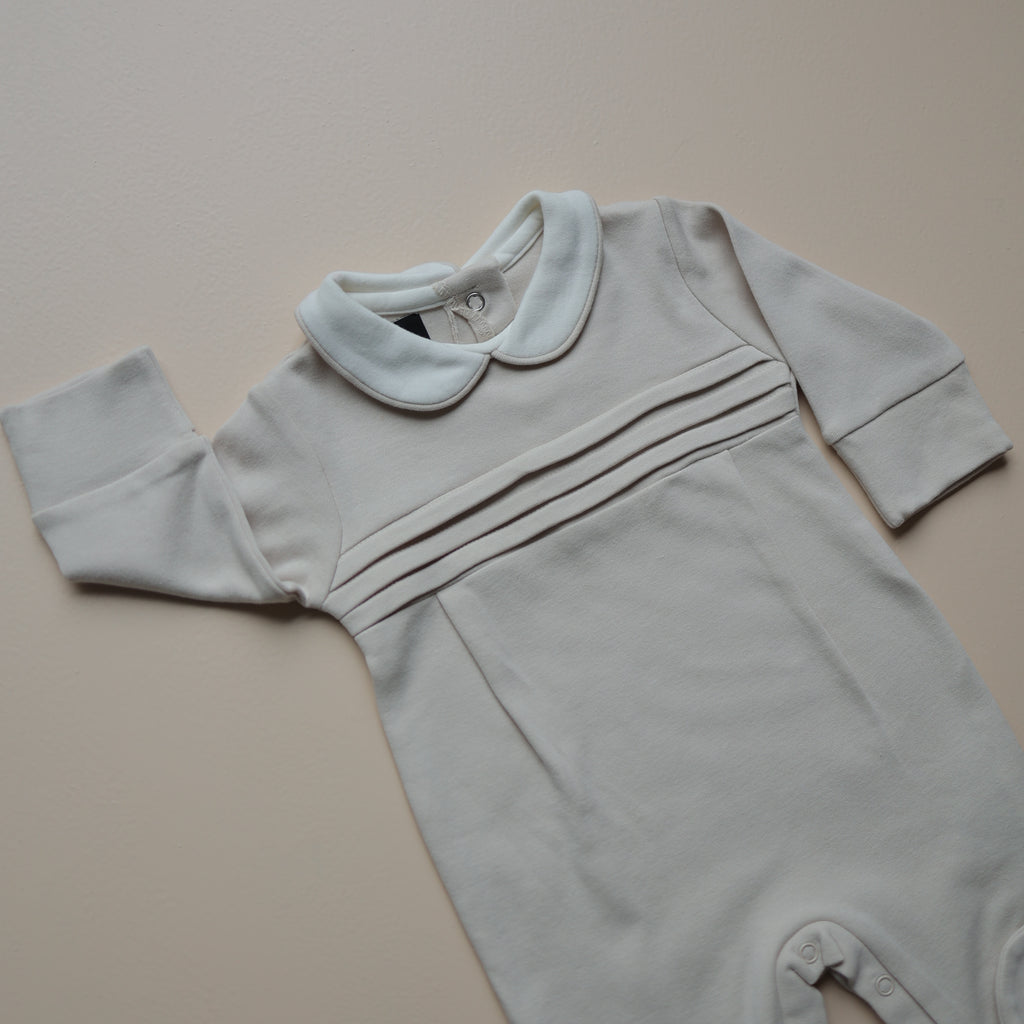 Classic Pinstripe Baby Romper