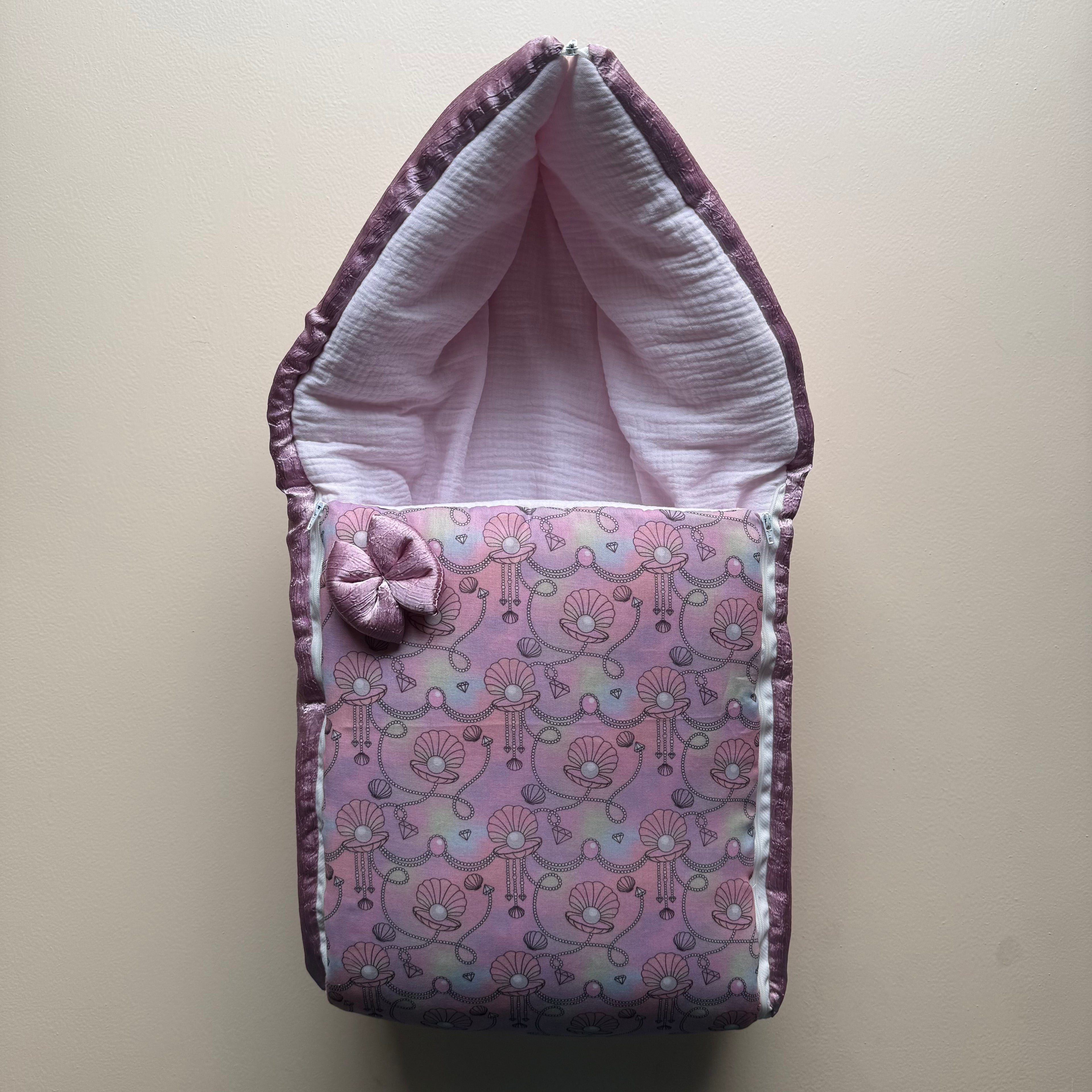 Coquillage Rosé Luxury Baby Sleeping Bag