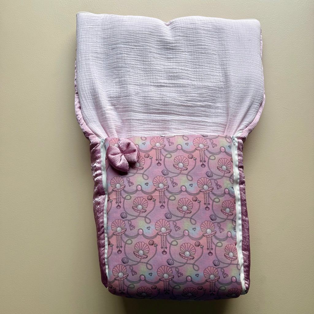Coquillage Rosé Luxury Baby Sleeping Bag