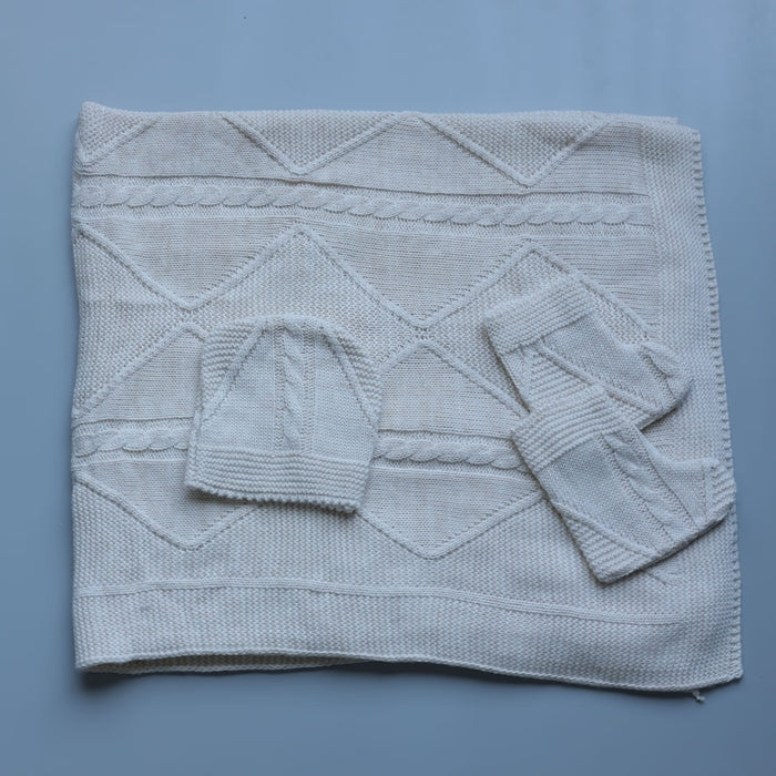 Cozy Sand Knitted Winter Set